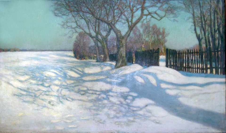Teodor Ziomek, „Pejzaż zimowy”, 1913