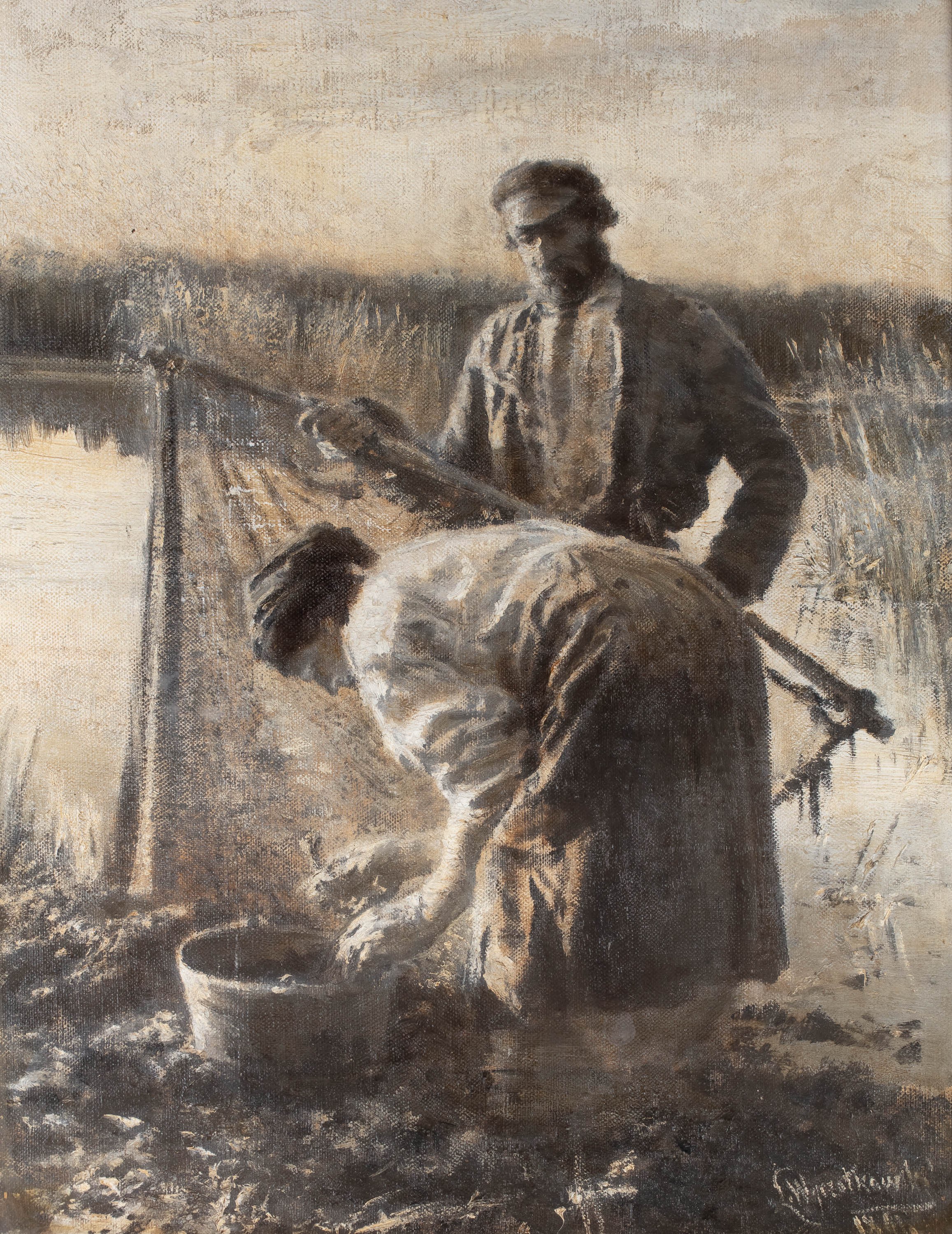 Leon Wyczółkowski, Połów raków, 1891