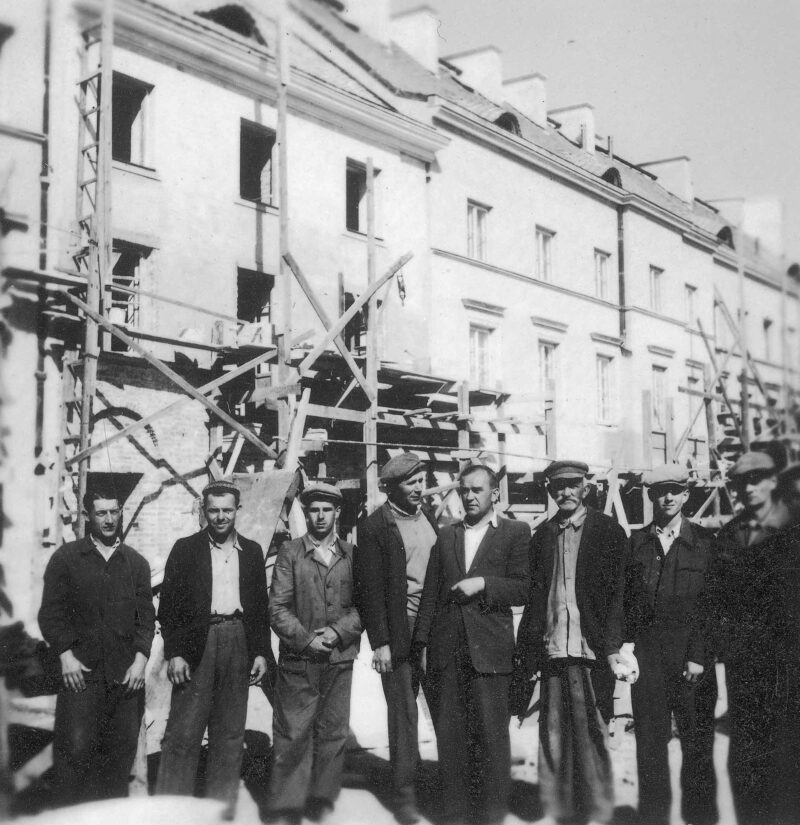 Fot. Mariensztat w Warszawie, 1948/NAC, Socjalistyczna Agencja Prasowa