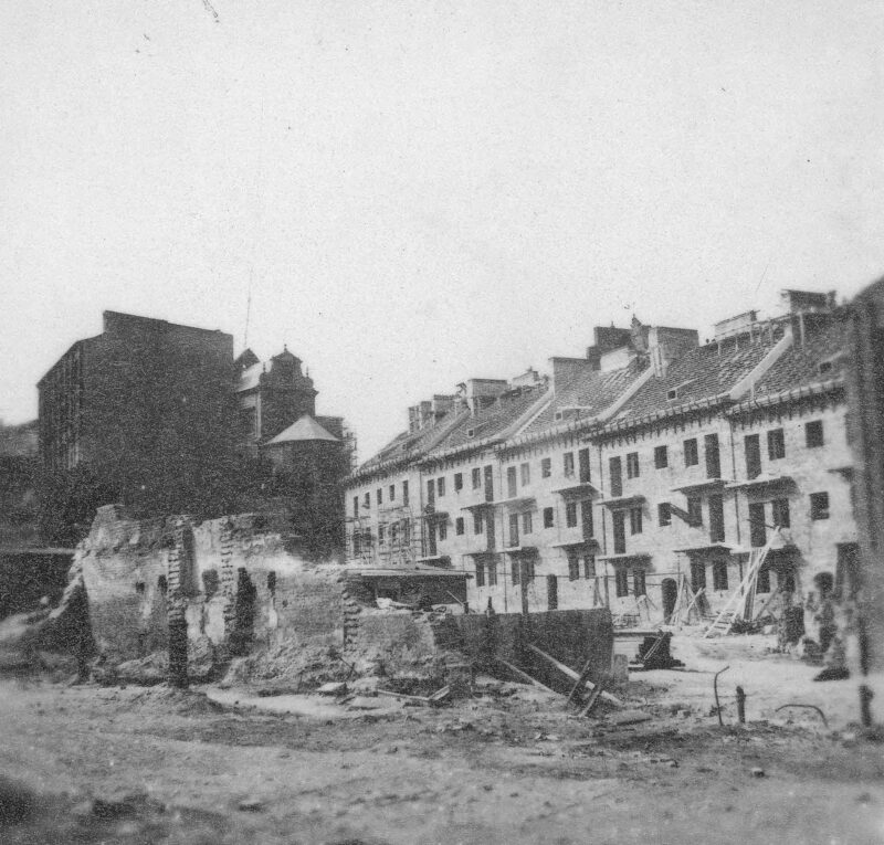 Fot. Mariensztat w Warszawie, 1948/NAC, Socjalistyczna Agencja Prasowa