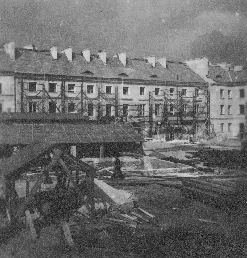 Fot. Mariensztat w Warszawie, 1948/NAC, Socjalistyczna Agencja Prasowa